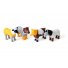Пазл 3D детский магнитные животные Mix or Match, Popular Playthings (корова, лошадь, овца, собака)