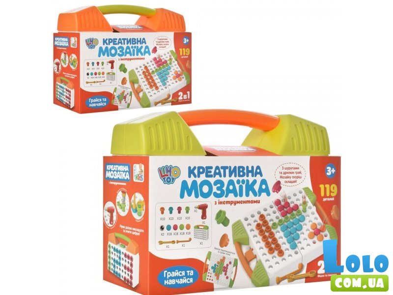 Развивающая игрушка Креативна мозаїка 2 в 1, Limo Toy, 119 дет.