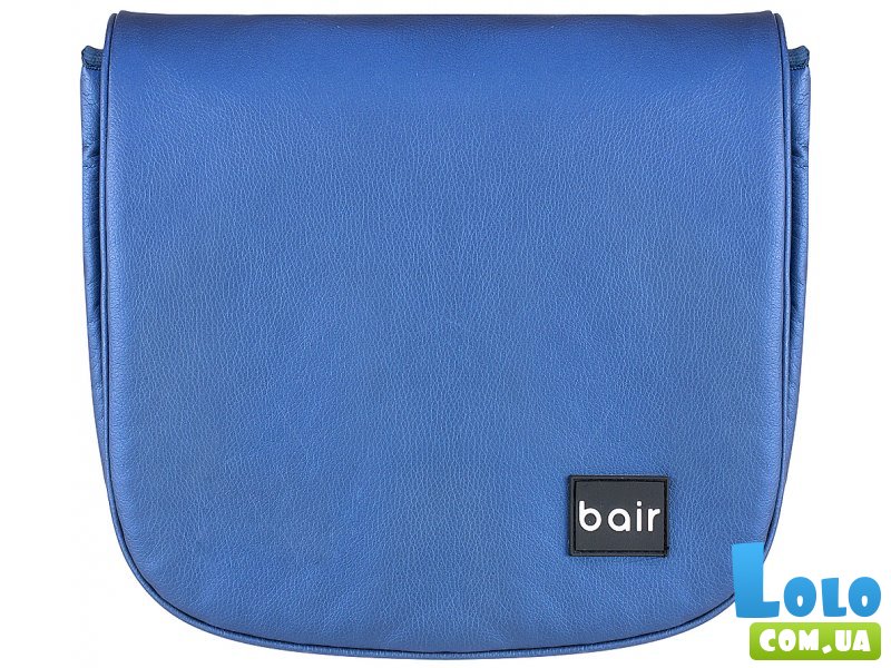 Универсальная коляска 2 в 1 Polo (Silver) кожа 100% 38S, Bair (синяя)