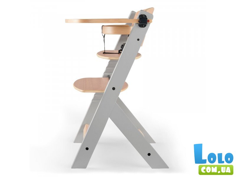 Детский стульчик для кормления Enock Gray Wood, Kinderkraft (деревянный серые ноги)