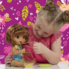 Кукла Baby Alive Малышка брюнетка и Макароны, Hasbro