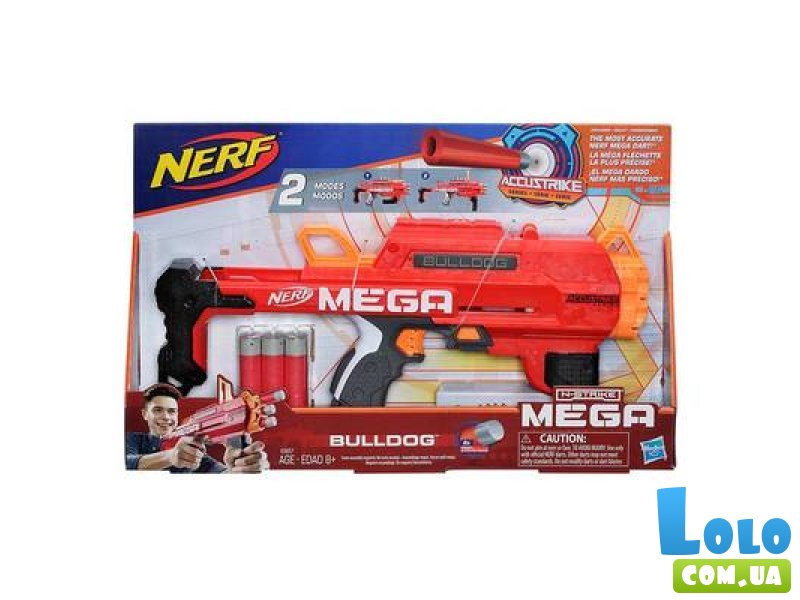 Игрушечный бластер Nerf Mega Bulldog, Hasbro