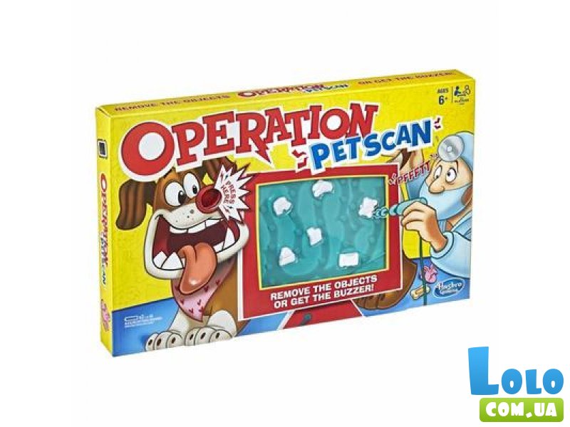 Настольная игра с эффектами Операция: Лечим собачку, Hasbro