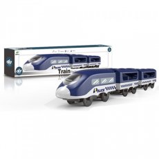 Полицейский поезд с вагонами