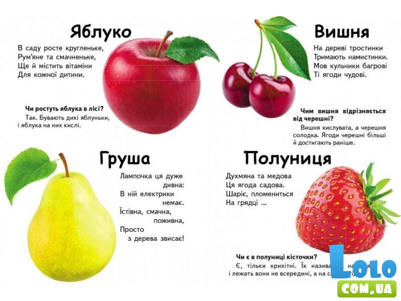 Книга Что это? Овощи, фрукты и ягоды, Пегас (укр.)