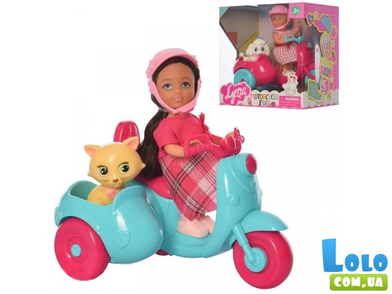 Кукла на мотоцикле Lyna (в ассортименте)