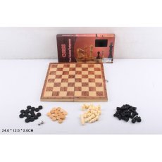 Шахматы деревянные 3 в 1 (шашки, нарды)
