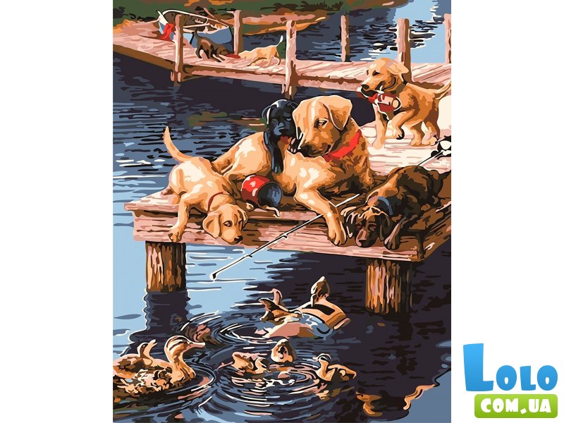 Картина по номерам На рыбалке, Лавка Чудес (40х50 см)