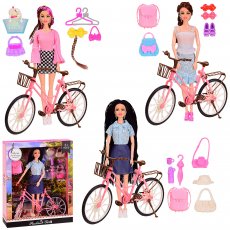 Кукла с велосипедом и аксессуарами (в ассортименте)