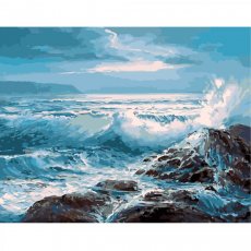 Картина по номерам Величественное море, Strateg (40х50 см)