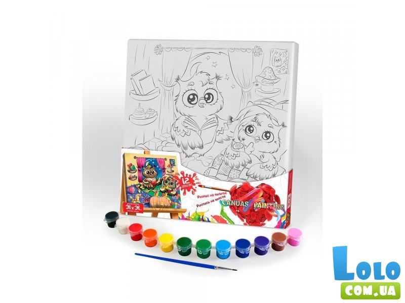 Роспись на полотне Canvas Painting Совы, Danko Toys