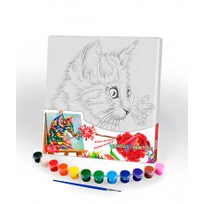 Роспись на полотне Canvas Painting Кот, Danko Toys