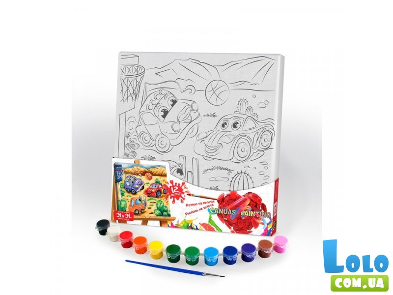 Роспись на полотне Canvas Painting Машинки, Danko Toys
