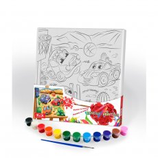 Роспись на полотне Canvas Painting Машинки, Danko Toys