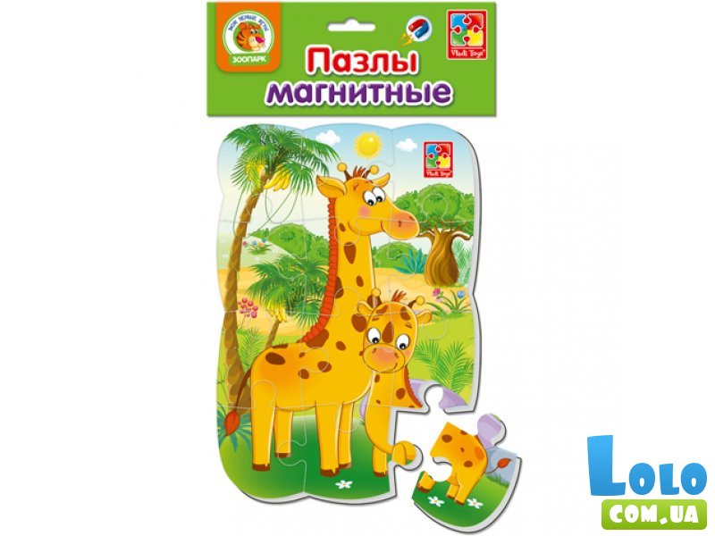 Пазлы на магните Жирафики, Vladi Toys