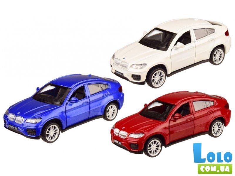 Машина металлическая BMW X6, Автопром (в ассортименте)