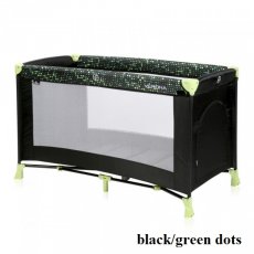 Манеж Verona 1L black/green dots, Lorelli (черно-зеленый)