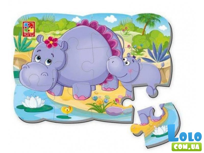 Магнитные пазлы Бегемотики, Vladi Toys