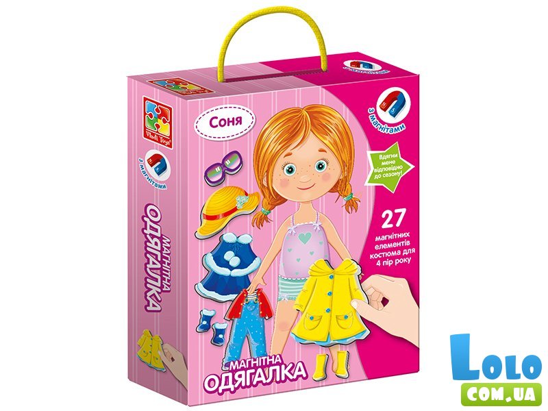 Настольная игра Магнитная одевалка Соня, Vladi Toys