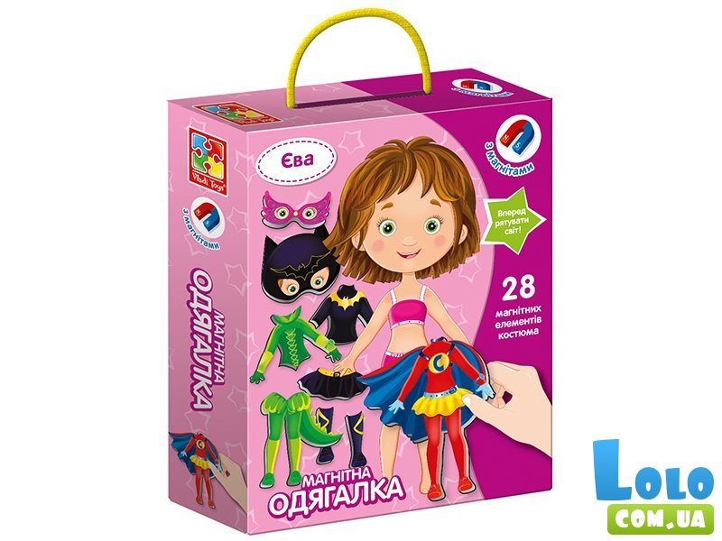 Настольная игра Магнитная одевашка Ева, Vladi Toys