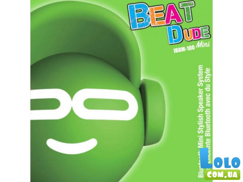 Портативная Bluetooth-колонка Beat Dude Mini 5W, iDance (зеленая)