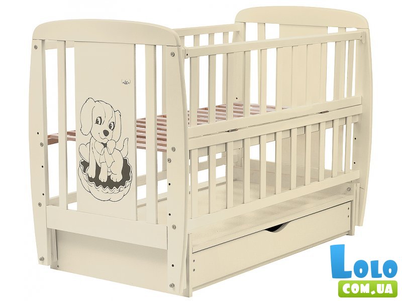 Кровать Собачка DSMYO-3, Babyroom  (бук слоновая кость)