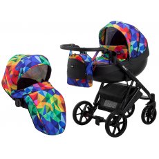 Универсальная коляска 2 в 1 Next Soft 24, Bair (разноцветный калейдоскоп)