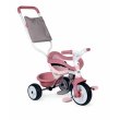 Детский металлический велосипед 3 в 1 Би Муви. Комфорт, Smoby (розовый)