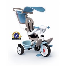 Детский металлический велосипед с козырьком, Smoby (голубой)