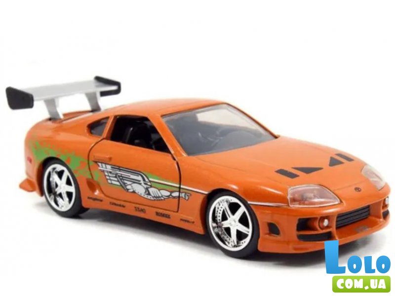 Машина Форсаж Тойота Супра, Jada (оранжевая)
