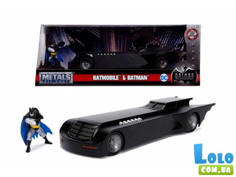 Машина с фигуркой Бэтмена Бэтмобиль из мультсериала, Jada