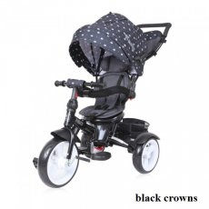 Велосипед трехколесный Neo black crowns, Lorelli (черный)