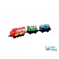 Паровозик Tomy Chuggington "Уилсон" (LC54053), с вагонами для покраски