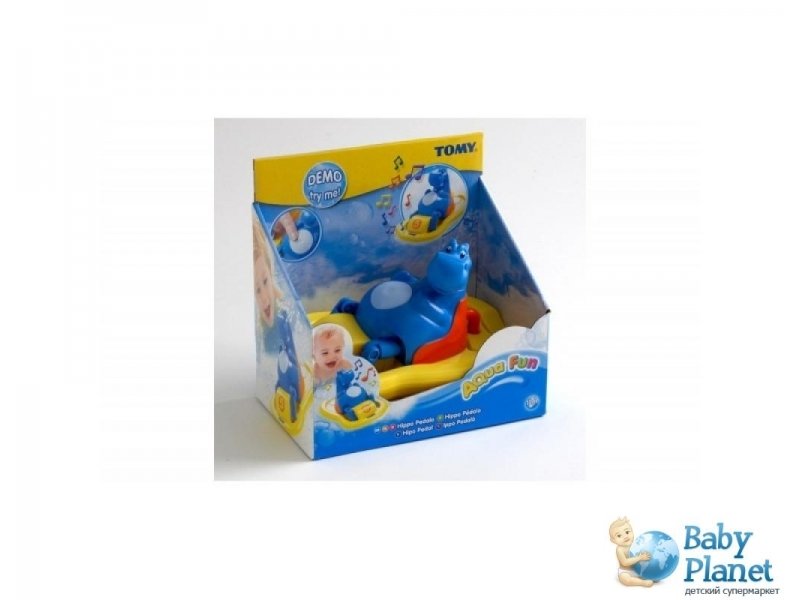 Игрушка для купания Tomy "Поющий бегемот на катамаране" (2161)