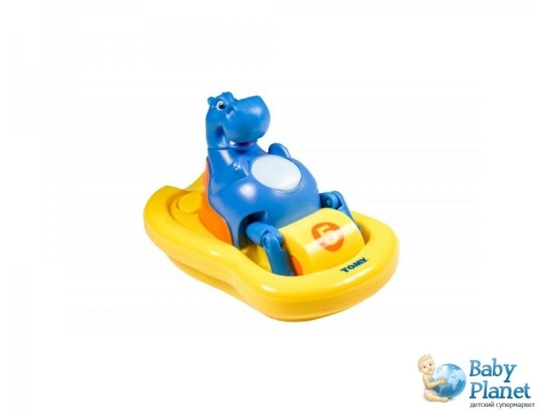 Игрушка для купания Tomy "Поющий бегемот на катамаране" (2161)