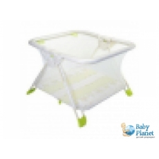 Манеж большой Ceba Baby "Miszka" МБ.8 (бежевый с зеленым)