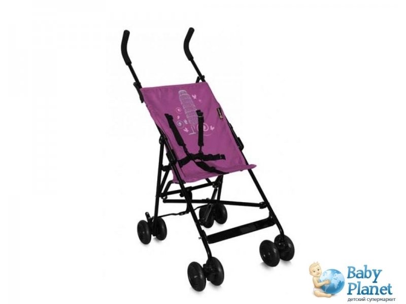 Прогулочная коляска Bertoni Flash Grey&Purple Pisa (серая с фиолетовым)