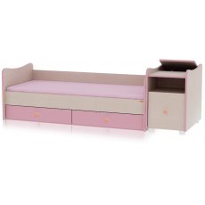Кроватка-трансформер Bertoni Trend Plus White Pink (розовая с белым)