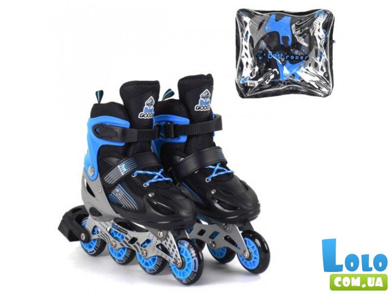 Детские ролики Best Roller, M (34-37), черно-синие