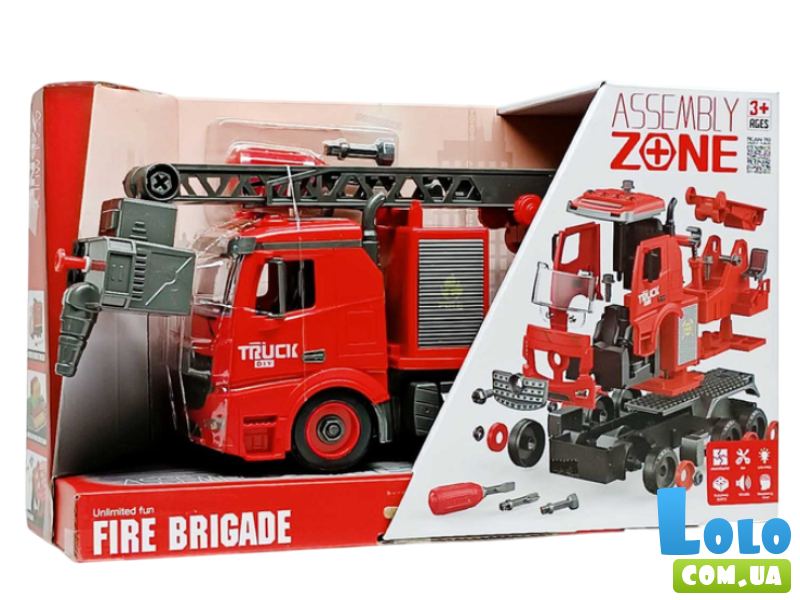 Машина-конструктор Пожарная (брызгает водой)