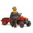 Детский трактор на педалях с прицепом Kubota, Falk (оранжевый)