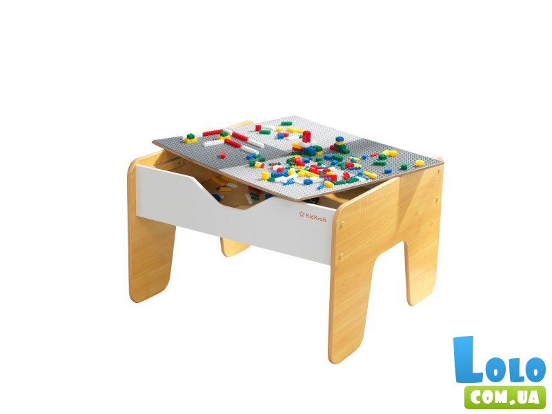Деревянный игровой стол с доской для конструкторов, KidKraft