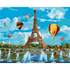 Картина по номерам Город любви, Идейка (40х50 см)