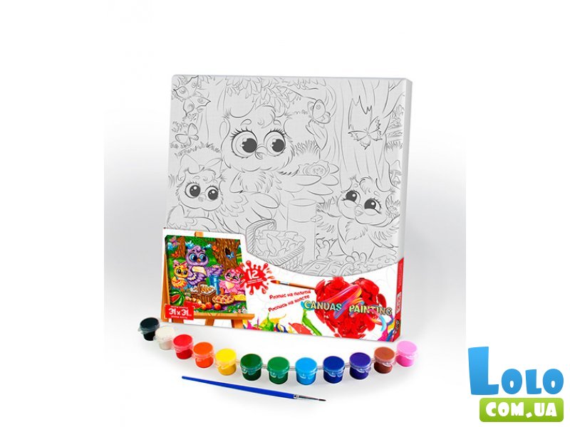 Роспись на полотне Canvas Painting Совята, Danko Toys