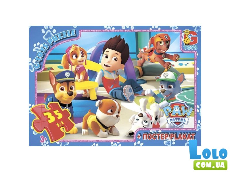 Пазлы Paw Patrol, G-Toys, 35 эл.