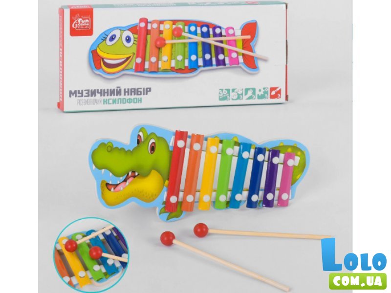 Деревянная игрушка Ксилофон, Fun Game (в ассортименте)