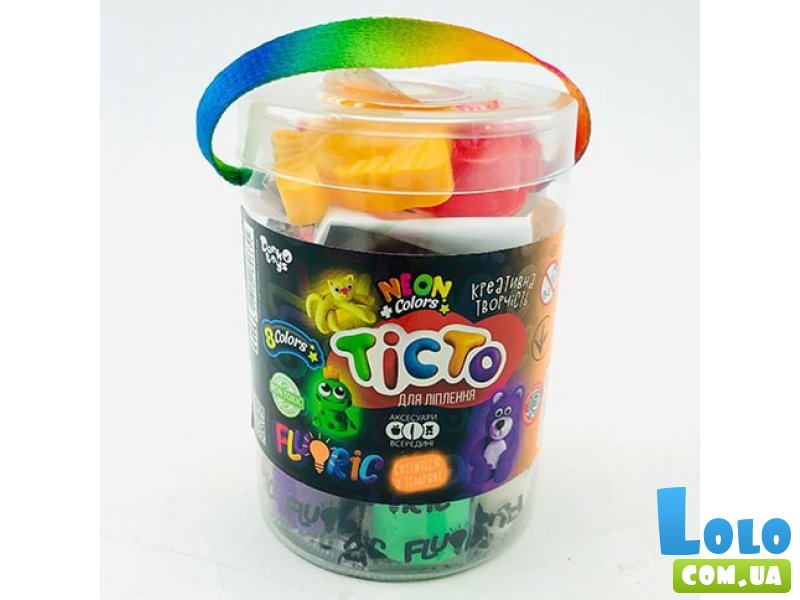 Тесто для лепки Fluoric, Danko Toys (8 цветов)