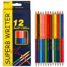 Карандаши двусторонние Super Writer, Marco 12/24 цв.