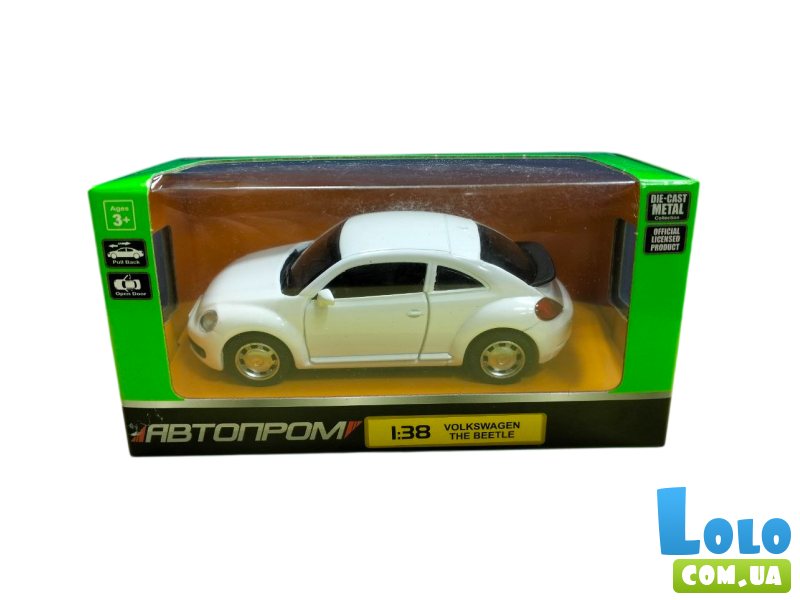 Машина металлическая Volkswagen The Beetle, Автопром