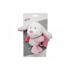 Плюшевая игрушка с грызунком Пёсик (розовый), Tulilo